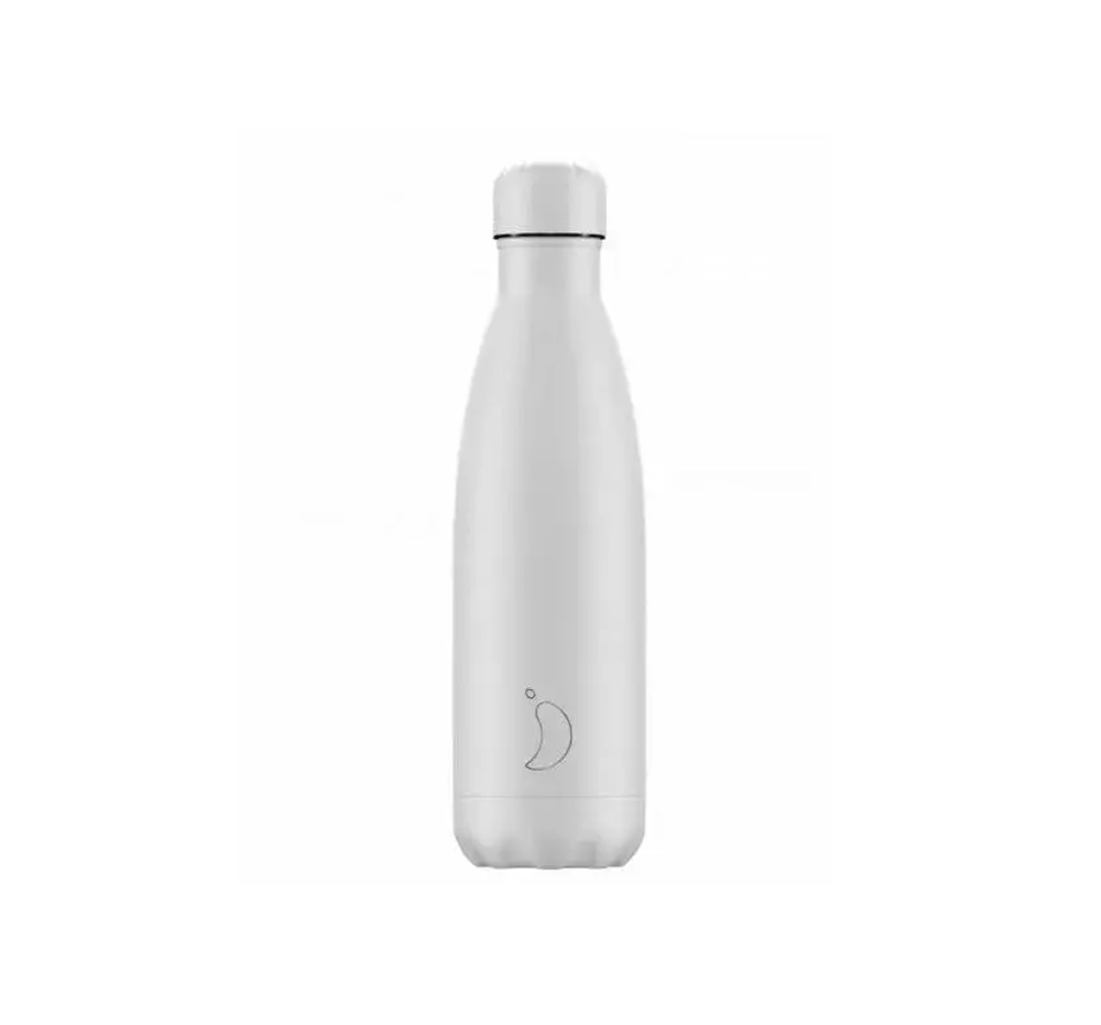 Chilly's Bottles - Термобутылка Monochrome 500мл Белый / артикул   B500MOAWH  / GTIN 739406095302