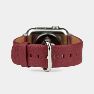 Ремешок кожаный для Apple Watch 42/44mm Classic вишневого цвета