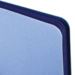 Блокнот в клетку А5 (148x218 мм), 80 л., под кожу голубой BRAUBERG "Metropolis Mix", 111040