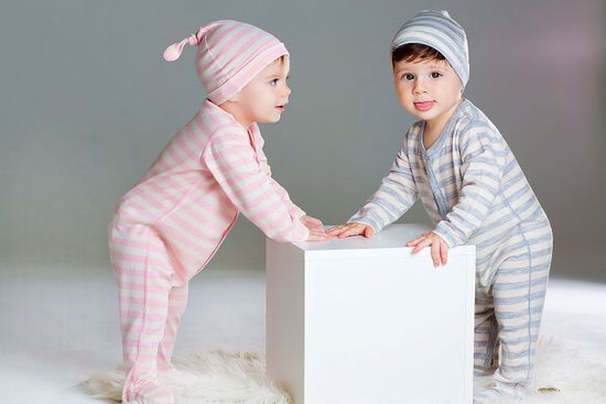 Боди из шерсти мериноса в полоску Merri Merini