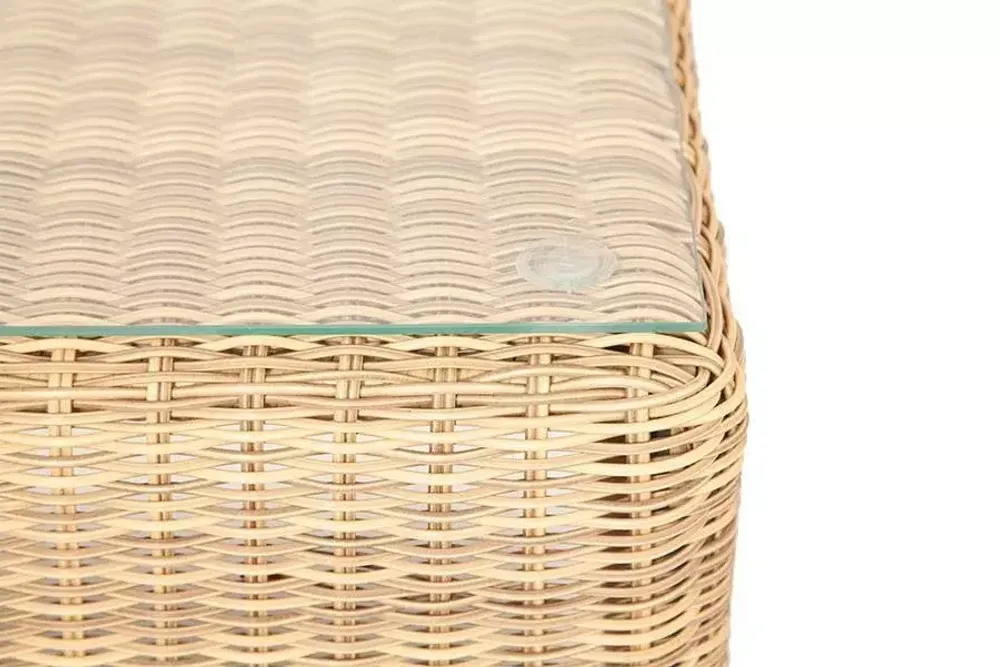 "Кон Панна" столик журнальный из искусственного ротанга, цвет соломенный