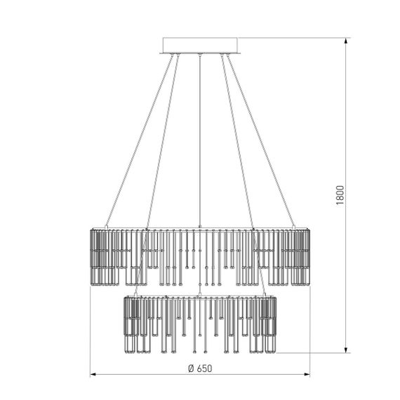 Подвесной светодиодный светильник Bogates Firefly 454/2