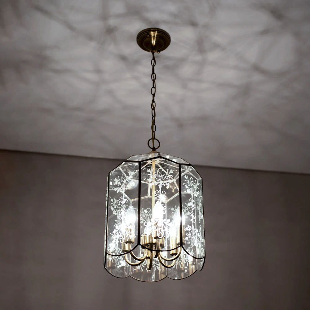 Citilux Витра-2 CL442260 Люстра подвесная витражная Бронза