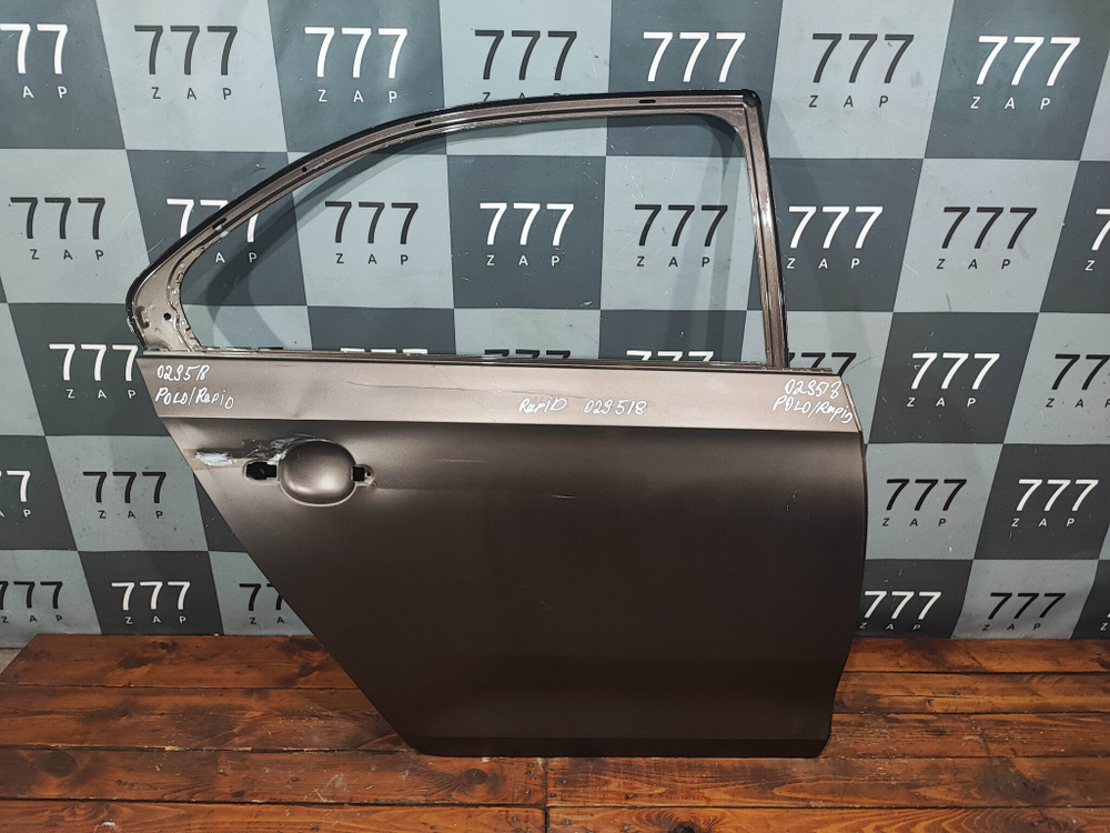 Дверь задняя правая Polo 6 (20-) Rapid 1-2 (12-) Б/У Оригинал 60U833312