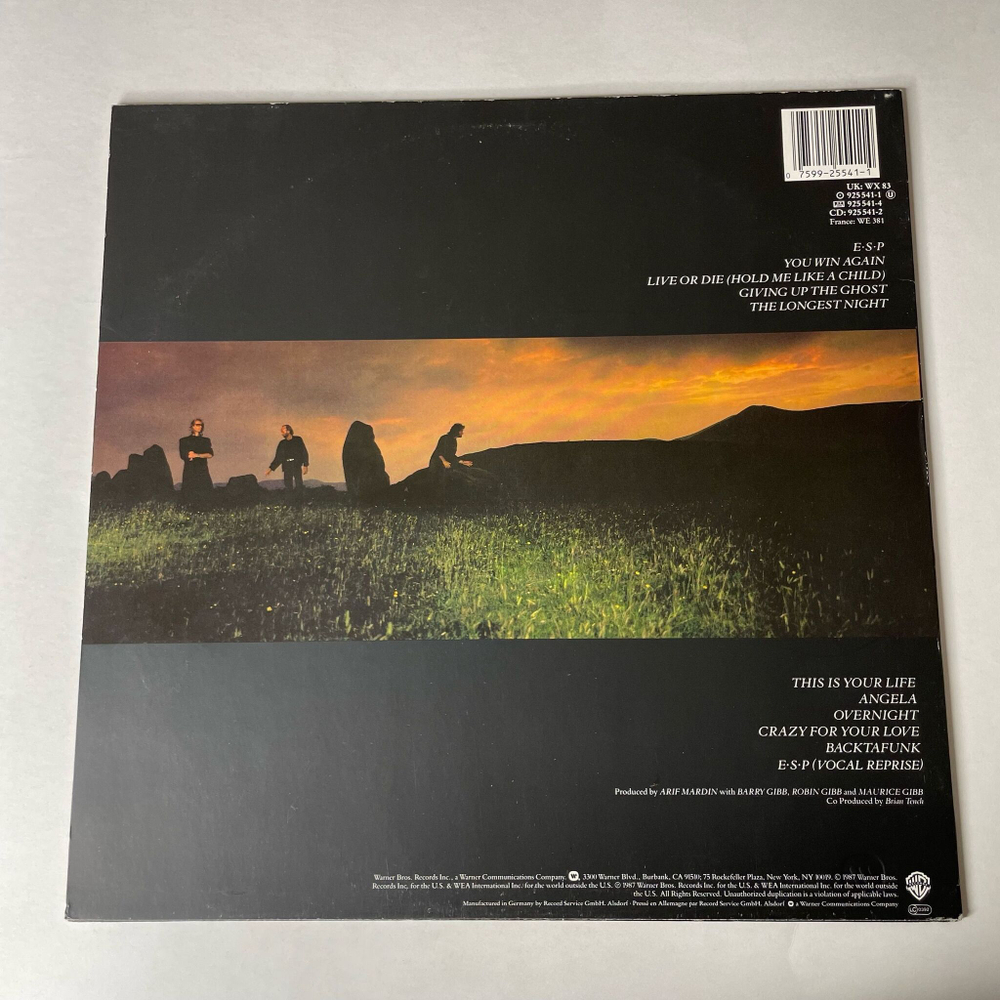 Винтажная виниловая пластинка LP Bee Gees E S P (Germany 1987) You Win Again