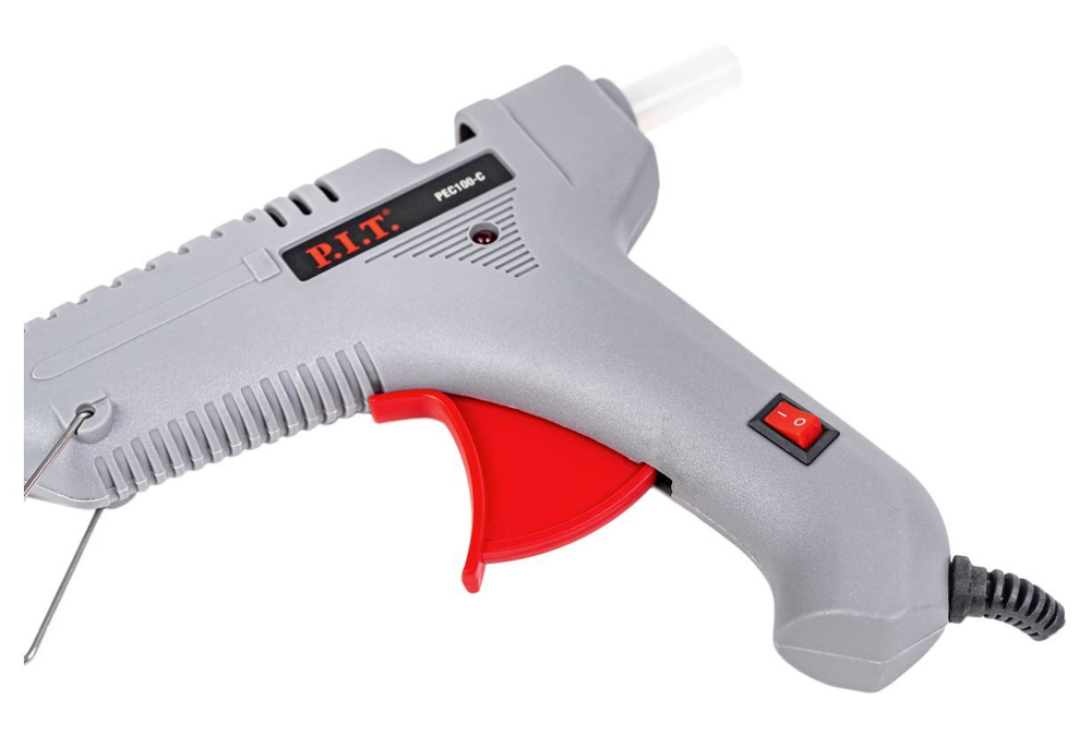 Пистолет клеевой 100 Вт PEC 100-C (диаметр стержня 11мм, кабель 1 м, стержень в подарок)P.I.T.