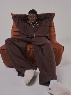 Zip-Up Hoodie LOGO French Roast