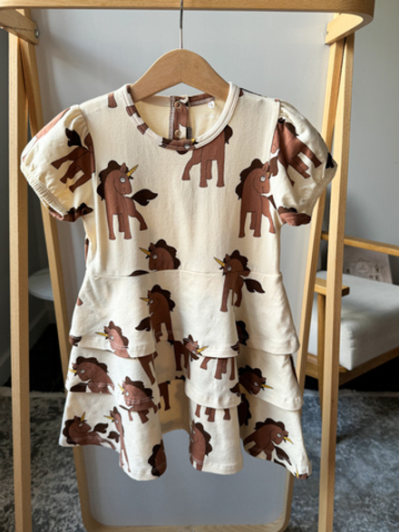 Хлопковое платье Mini Rodini, 98