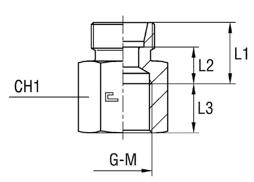 Соединение PS DL12 16х1.5 (корпус)