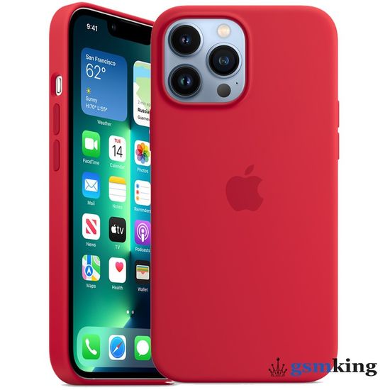 Apple Silicone Case with MagSafe iPhone 13 Pro Max (PRODUCT)RED Красный MM2V3ZE/A