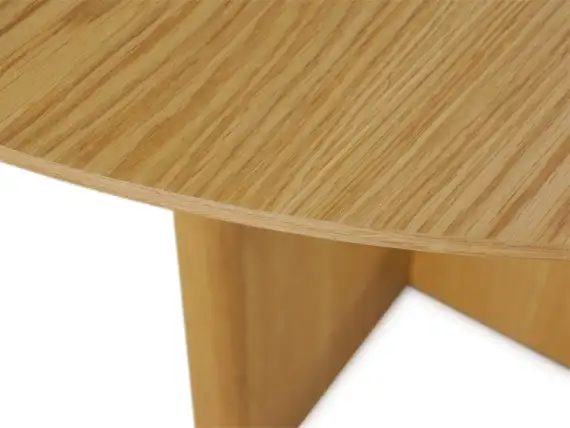 Стол обеденный Barbican Ø120 см, шпон дуба