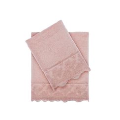 Полотенца MINOSO пудра 2 пр.  TIVOLYO HOME Турция