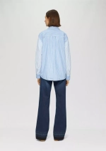 Блузка из поплина в непринужденной посадке с сочетанием полос s.Oliver