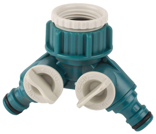 RACO ORIGINAL 3/4″ - 1″, распределитель поливочный, с внутренней резьбой, двухканальный