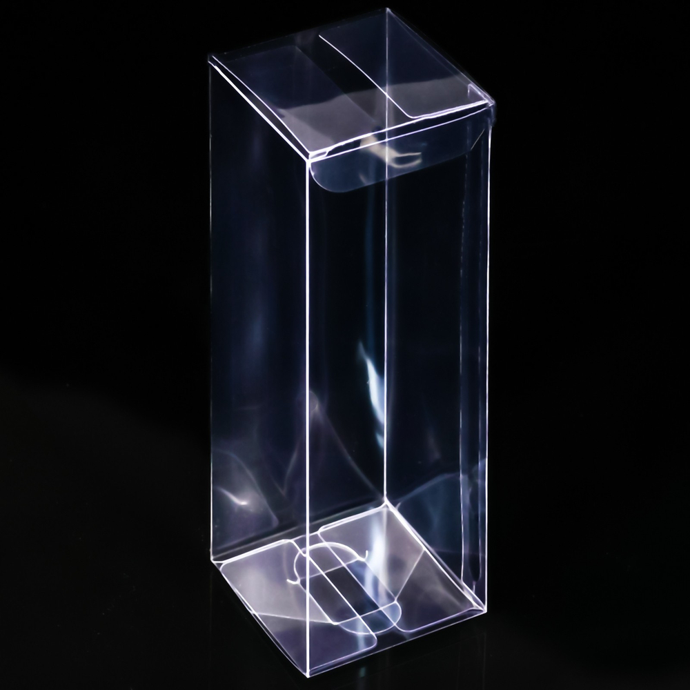 Складная прозрачная коробка из PVC, для упаковки подарков, 5×5×15 см