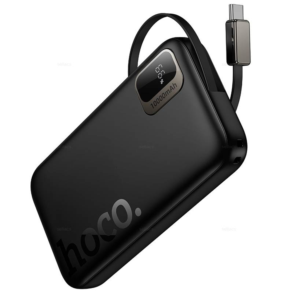 Hoco Q51 Key PD20W портативный аккумулятор с выдвижным кабелем (10000mAh) (black)