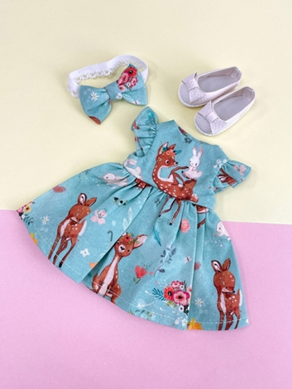 Платье "Волшебный лес" для куклы Paola Reina 32-34 см