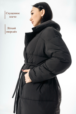 Длиный пуховик с наполнителем - БиоПух