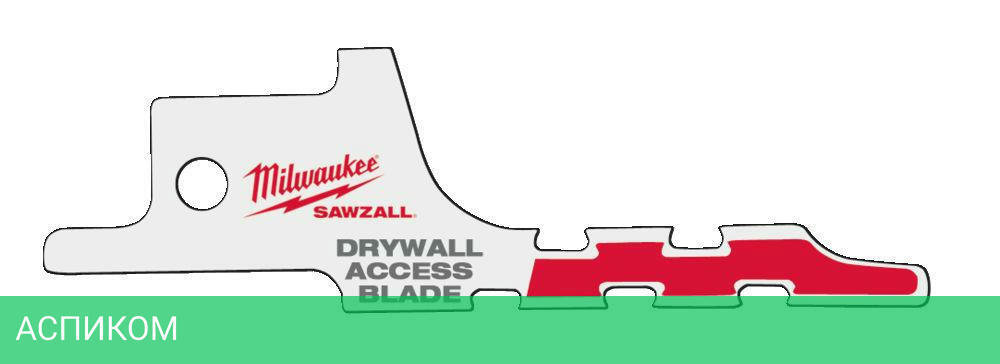 Полотно для сабельной пилы Milwaukee Sawzall Drywall 63мм (48001640)