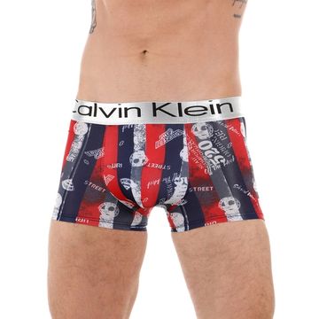 Мужские трусы боксеры в разноцветную полоску Calvin Klein