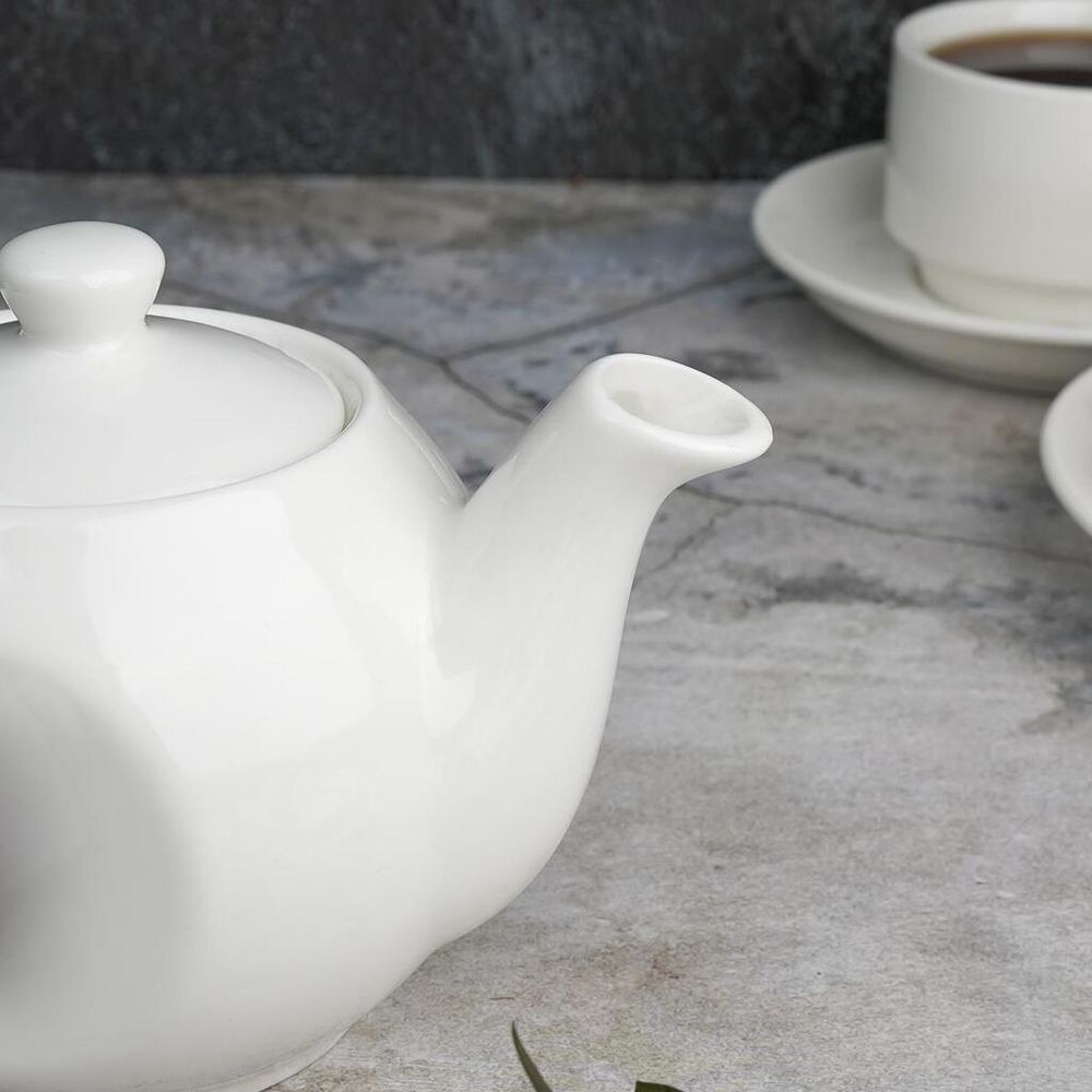 Чайник 400 мл d 7 см h10,2 см белый фарфор P.L. Proff Cuisine [1]