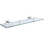 Полка для ванной 530 мм стекло/нерж. сталь BARCELONA 16910.В глянцевый