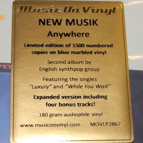 New Musik / Anywhere (Coloured Vinyl)(2LP)