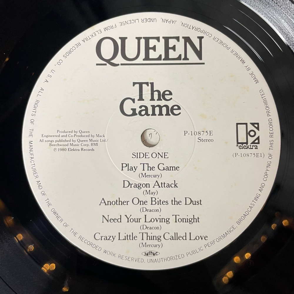 Винтажная виниловая пластинка LP Queen The Game (Japan 1980) (No Obi) Crazy Little Thing Called Love