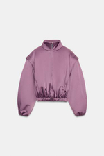 Пуховик с капюшоном и плечами - ZARA