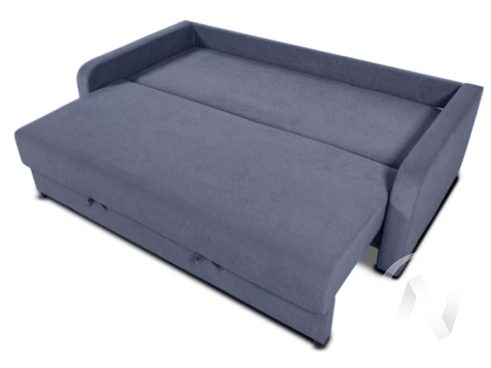 Диван прямой НЕО-1 (БД) подушки Frozen 10 (горчичный) посадка Frozen 06 (серо-синий)