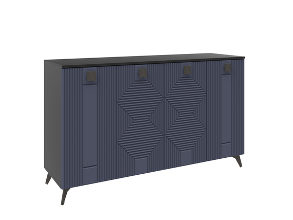 Комодино ПМ-390.04 Комод (Океания софт, Черный)