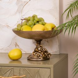 Фруктовница-конфетница Орхидея Лелия Бронза