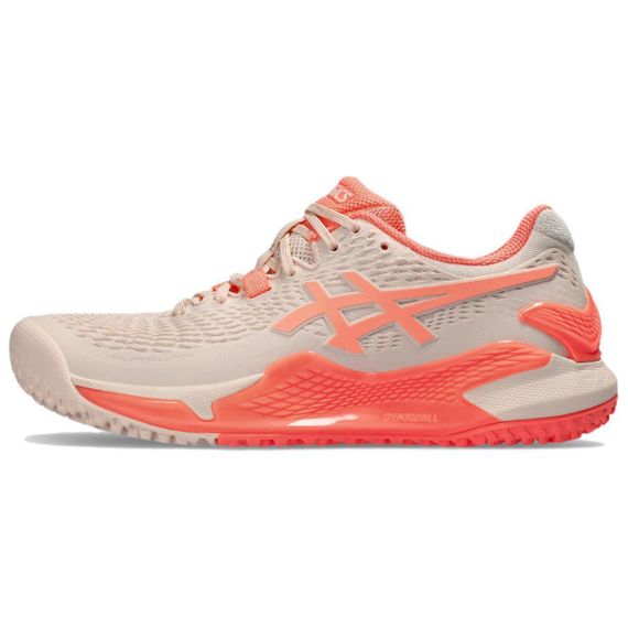 Asics Гель Resolution 9 Кроссовки для тенниса Низкие Светло-розовые Женские