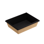 Упаковка OneClick 500 Black для десертов, салатов, горячих и холодных блюд (16*12*4,5 см) аналог OpSalad