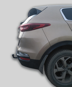 Фаркоп(прицепное) Лидер-Плюс для KIA SPORTAGE (IV) 2018-../ HYUNDAI TUCSON ( III ) 2016-2020 (кроме авто с двигателем 2,4 л)(паспорт и сертификат в комплекте)(без электрики)K124-A