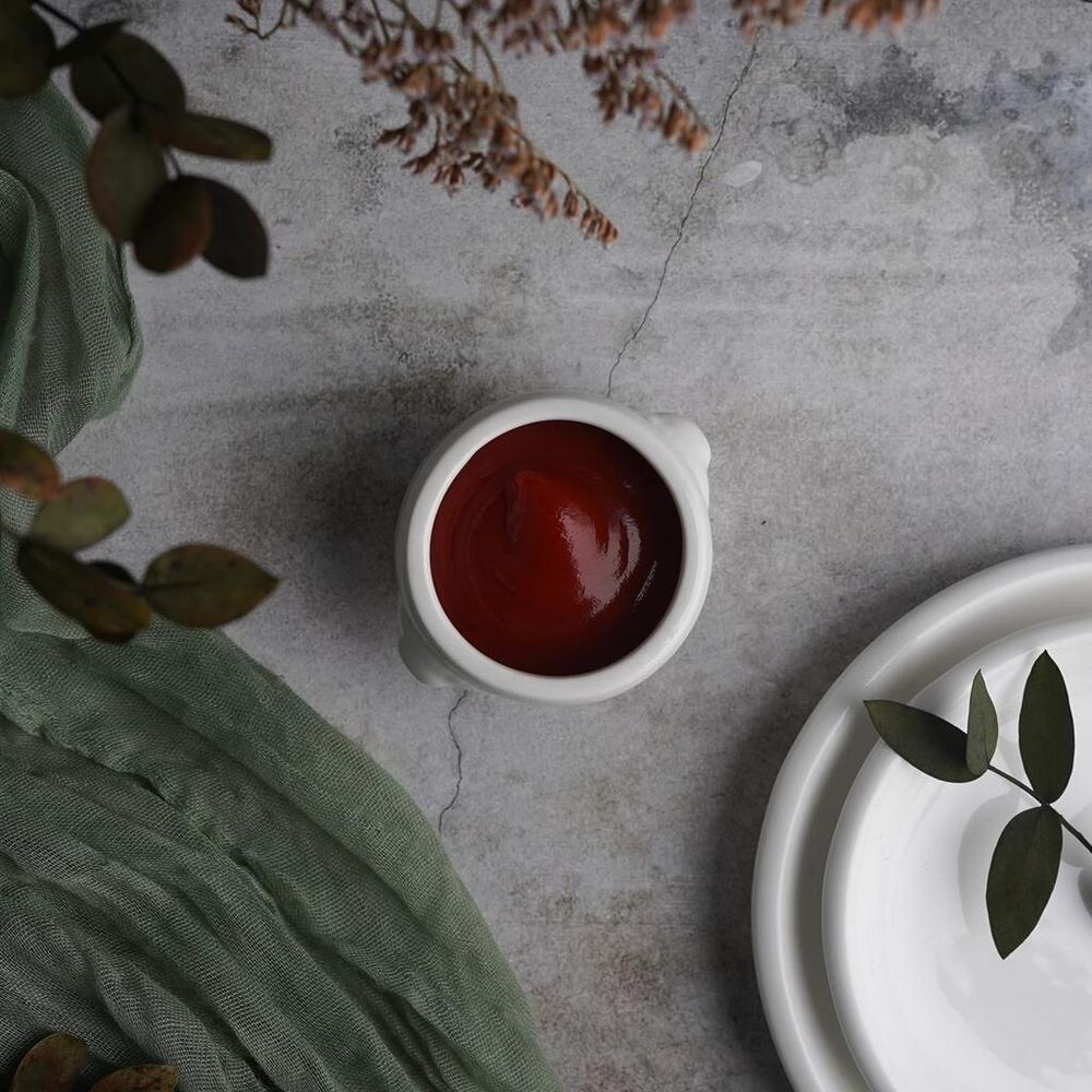 Соусник 50 мл Горшочек d 6,8 см круглый белый фарфор P.L. Proff Cuisine [6]