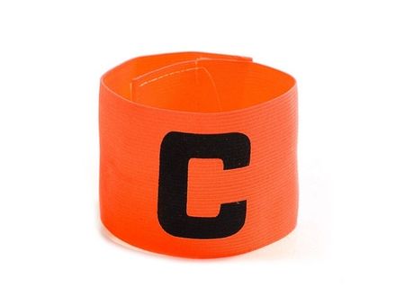 Капитанская повязка. Длина 32 см, ширина 6,5 см. С-КВ1  (оранжевый)