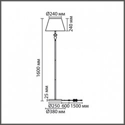 Торшер Lumion VERMONT 8274/1F