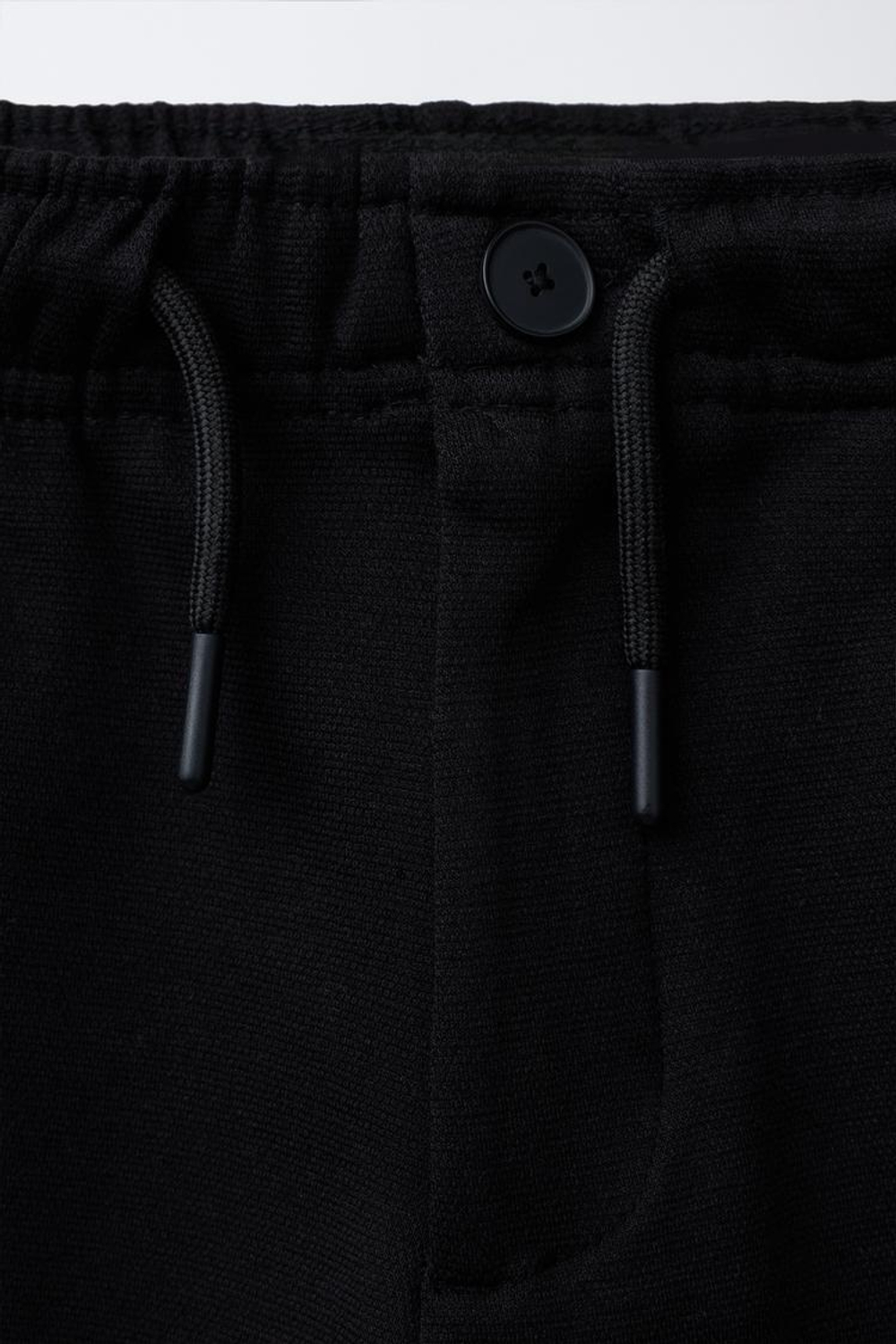 ZARA БРЮКИ COMFORT НА РЕЗИНКЕ, ЧЕРНЫЙ