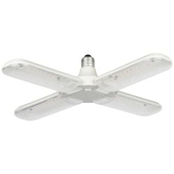 Фитолампа для растений светодиодная ЭРА FITO-36W-Rа90-E27-FOLD 4-х лепестковая полного спектра 36 Вт Е27