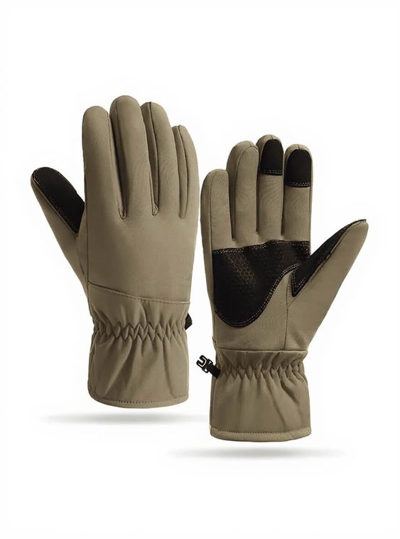 Перчатки тактические армейские утепленные на флисе Песок