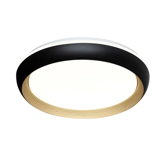7651/DL PALE SN 141 Светильник пластик/черный/золотой LED 48Вт 4000К D380 IP43 TOFIQ BLACK