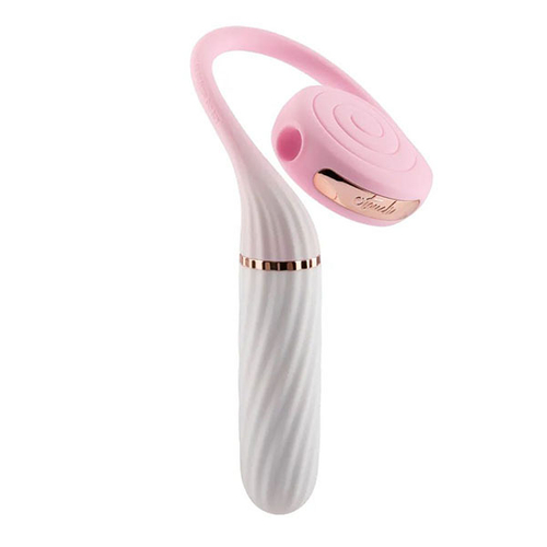 Розовый вибратор с вакуумной стимуляцией Otouch Lollipop Pulsator & Suction Massager Pink