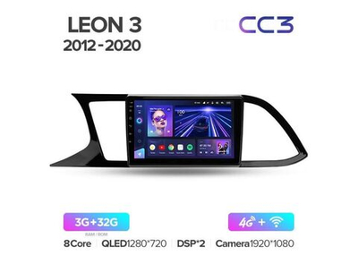 Магнитола Teyes CC3 3-32 Seat Leon 3 2012 — 2020 9.0"
