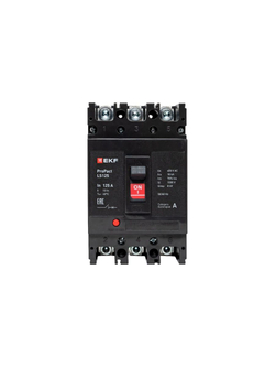 Выключатель автоматический 3п 160А 18кА LS125 ProPact EKF mccb-125-18-3-160-ls