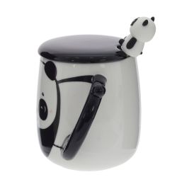 GAEM Кружка с крышкой и ложкой, 400 мл, L12 W9 H13 см