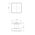 Ручка Punto R.ARC.R52 SALUT SSG-39 сатинированное золото