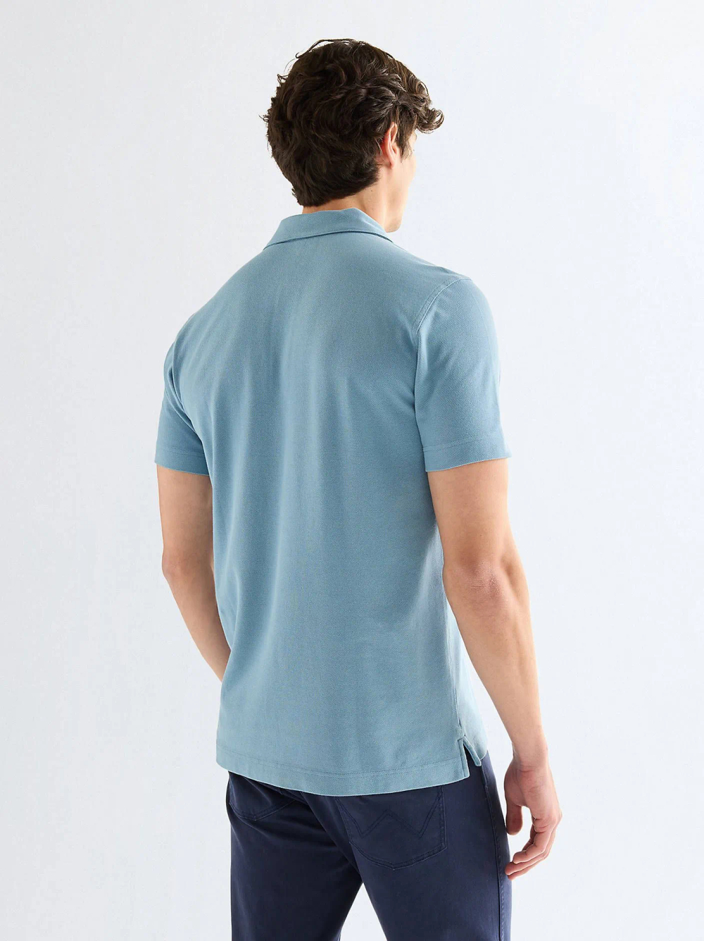 Поло мужское WRANGLER POLO SHIRT CAPTAINS BLUE