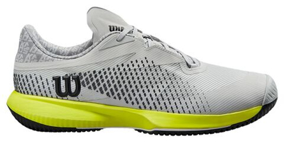 Мужские кроссовки теннисные Wilson Kaos Swift 1.5 2024 - pearl blue/black/safety yellow