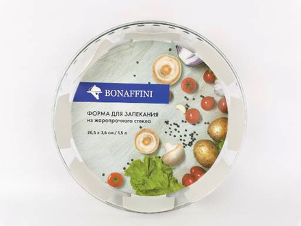 ФОРМА ДЛЯ ЗАПЕКАНИЯ 26,5х3,6 см / 1,5 л.ТМ "Bonaffini"